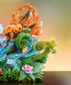 Pokemon Diorama Charmander Bulbasur Squirtle Polaris Studio Resin Statue