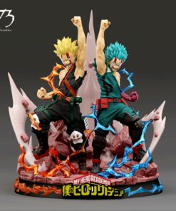 Boku No Hero Academia Bakugo y Deku Two One For All Resin Statue