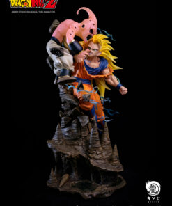 Dragon Ball Ryu Studio Goku SS3 Vs Kid buu Licensed Resin Statue
