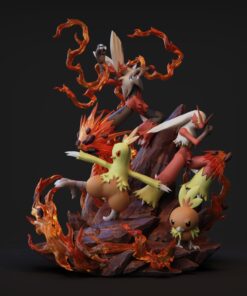 Pokemon Sky Top Studio Blaziken Evolutions Resin Statue