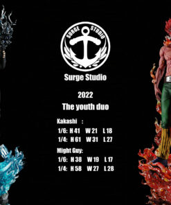 Naruto Surge Studio Kakashi and Might guy Resin Statue