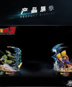 Dragon Ball Infinity Studio Goku Gohan VS Cell Licensed Resin Statue
