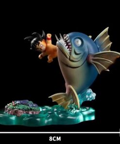 Dragon Ball Big Egg Goku VS Fish Resin Statue