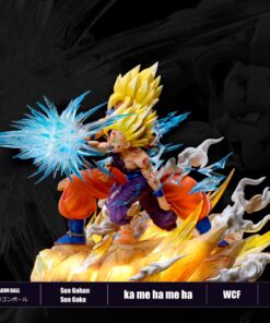 Dragon Ball Sky Top Studio Goku Gohan vs Cell Resin Statue