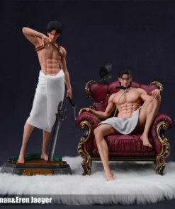 Attack On Titan Ghost Studio Eren Jaeger & Levi Ackerman Resin Statue