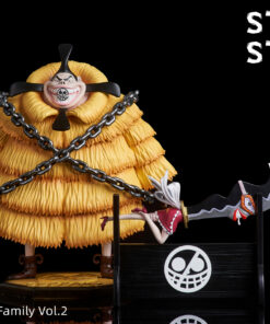 One Piece Stand Studio Buffalo And Baby 5 Resin Statue