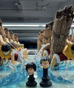 One Piece Licking Dog Studio Luffy Resin Statue