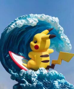 Pokemon Sun Studio Pikachu Surf Resin Statue