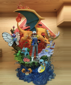 Pokemon EGG Studio team Ash Resin Statue
