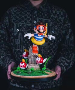 Mario Bros Zor Studio Mario Diving Resin Statue