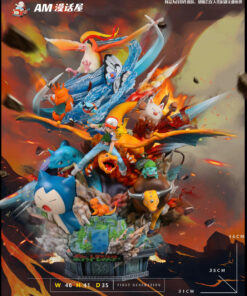 Pokemon AM studio Ash Ketchum Team Resin Statue