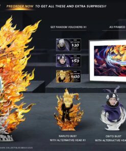 Naruto Chikara Studio Obito Vs Naruto Resin Statue