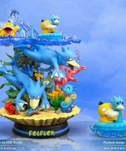 Pokemon EGG Studio Golduck Evolution Resin Statue