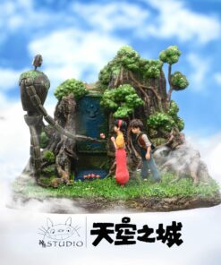 Castle In The Shy Shen Yin Studio Robot Gives Flower Resin Statue