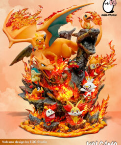 Pokemon EGG Studio Volcano Resin Statue
