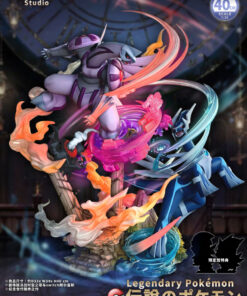 Pokemon Crescent Studio Palkia x Dialga Resin Statue