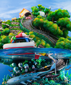 Ponyo on the Cliff OPM Studio Resin Statue