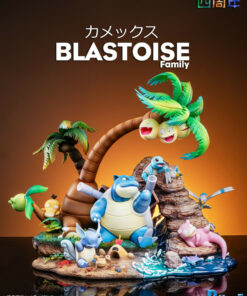 Pokemon Pc House Studio Blastoise Family Resin Statue