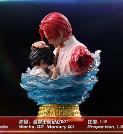 One Piece Monkey D Studio Shanks x Luffy Resin Statue