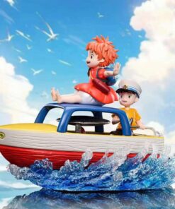 Ponyo and the Secret of the Little Mermaid Bing Bing Studio Ponyo and Sosuke Resin Statue
