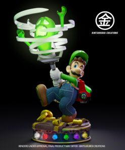 Luigis Manssion 3 Kintsukuroi Creations Luigi Resin Statue