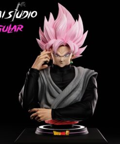 Dragon Ball Zenkai Studio Black Goku Rose Bust Resin Statue