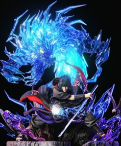 Naruto Konoha Studio Sasuke Akatsuki Resin Statue